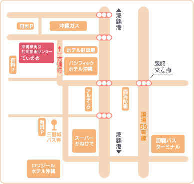 セミナー＆個別相談会場の地図