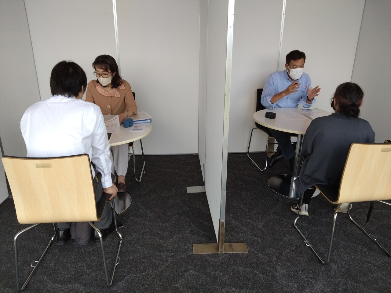 障がい者のための就職・転職フェアSMILEの相談ブース