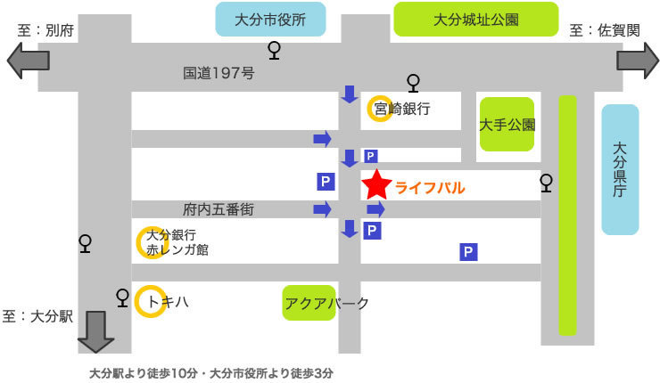 セミナー＆個別相談会場の地図